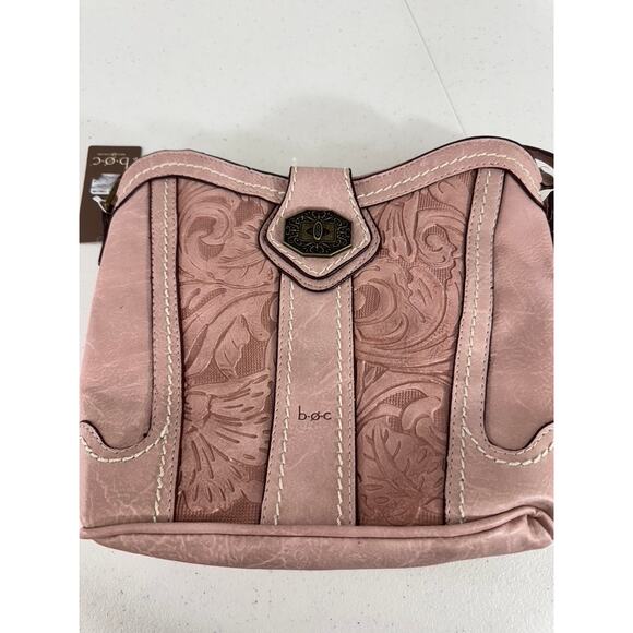 NWT!! B.O.C. Pink Shoulder/Crossbody Faux Leather Handbag Purse Western Cowgirl - Picture 14 of 14